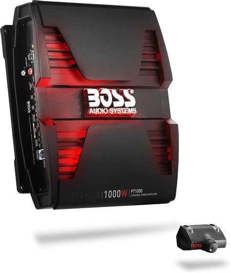 BOSS Audio Systems PT1000 2 Channel Car Amplifier - 1000 Watts, Full Range, Class A/B, 2-8 Ohm Stable, Mosfet Power Supply, Bridgeable