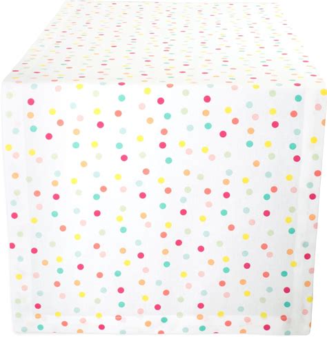 DII Polka Dots Print Tabletop Collection Spring and Summer for Dinner Parties, Weddings Special Occasions & Everyday Use, Tablecloth, 60x104