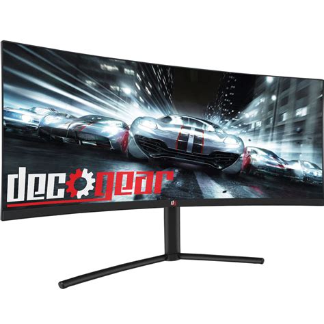 Deco Gear DGVM29PB 29-Inch 2560x1080 100Hz VA Curved Gaming Monitor, 4ms Response Time, 3000:1 Contrast Ratio, sRGB, NTSC 85, DCI-P3, and Adobe RGB Color Accurate