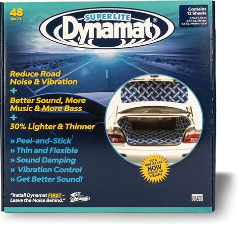 Super Sale Dynamat 10648 18" x 32" Self-Adhesive Sound Deadener with Superlite Bulk Pack, (Set of 12)
