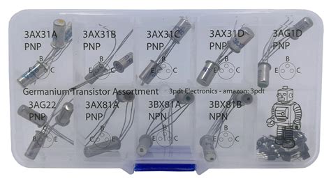 Germanium Transistor Assortment 20 pcs NPN PNP hfe Fuzz gain incl 20 Transistor Socket