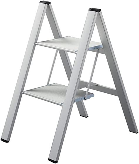 Black Friday - 50% OFF Hasegawa Ladders Slim Step Stool, 2, Silver