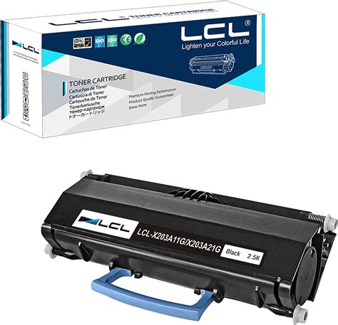 LCL Remanufactured Toner Cartridge Replacement for Lexmark X203A11G X203A21G X203 X203N X204 X204N (1-Pack Black)