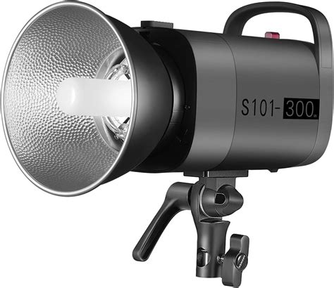 Neewer S101-300W Professional Studio Monolight Strobe Flash Light 300W 5600K with Modeling Lamp, Aluminium Alloy, Bowens Mount for Studio,Shooting,Product and Portrait Photography