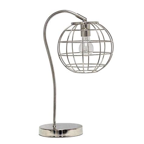 🛒 Flash Sale Simple Designs LT2068-CHR Caged in Metal Table Lamp, Chrome