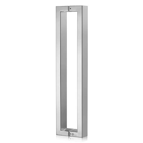 TOGU TG-R3825 48 inches Solid Standoffs Heavy-Duty Commercial Grade-304 Stainless Steel Push Pull Door Handle/Barn Door Pull Handle/Glass Pulls, Full Brushed Stainless Steel Finish